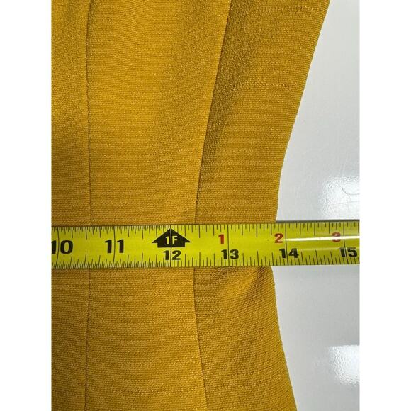 MM Lafleur NWT Gold Yellow Candice Shift Dress Retro Size XS Extra Small - Picture 8 of 12